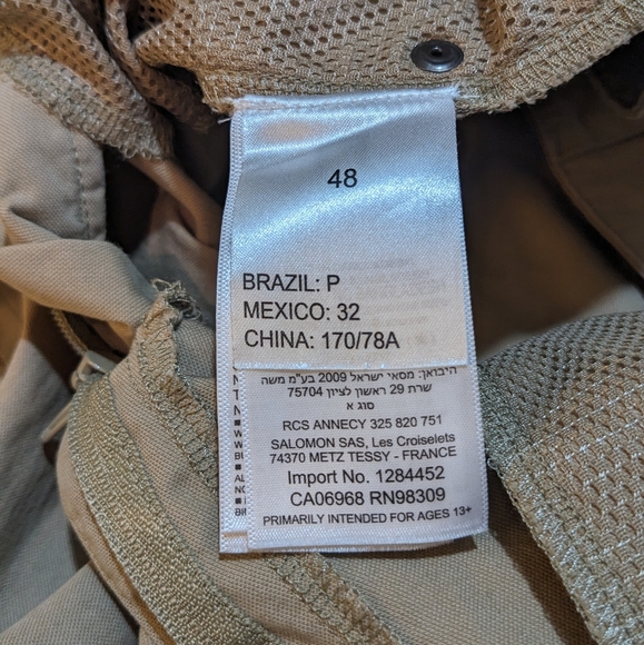 Salomon Cargo Pants mens 31 32 - Picture 15 of 16